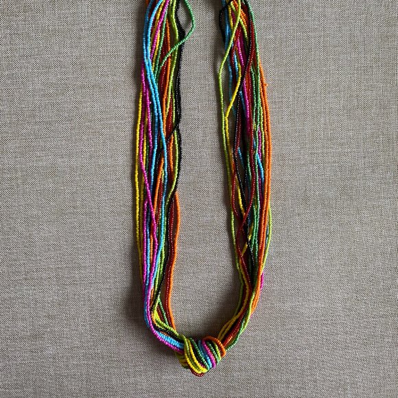 Multicolor Beaded Necklace - Picture 1 of 3